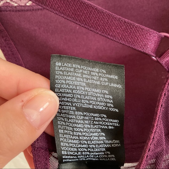 H&M Lace Push Up Bra Size 34B - Picture 8 of 9